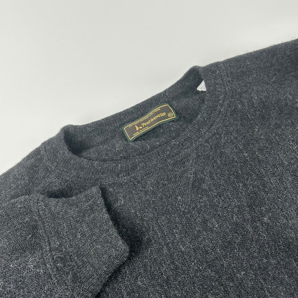 Peru unlimited Other - Peru Unlimited Mens XXL Baby Alpaca Wool Crewneck Sweater Charcoal Gray Knit Top